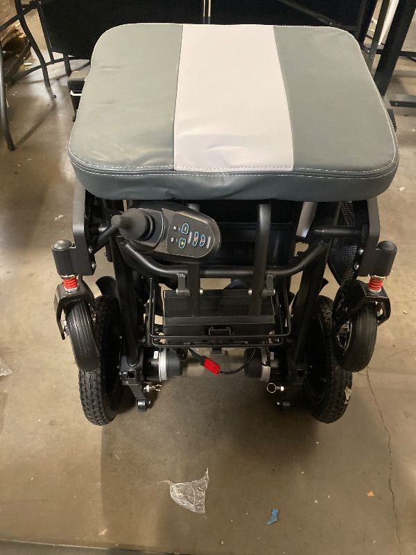 Photo 1 of Electric Wheelchairs for Adults & Seniors, Lightweight Foldable Power Wheelchair with Extended and Widened Armrests, 15 Mile Travel Range, All Terrain Motorized Wheelchair w/SOS Alert Button,