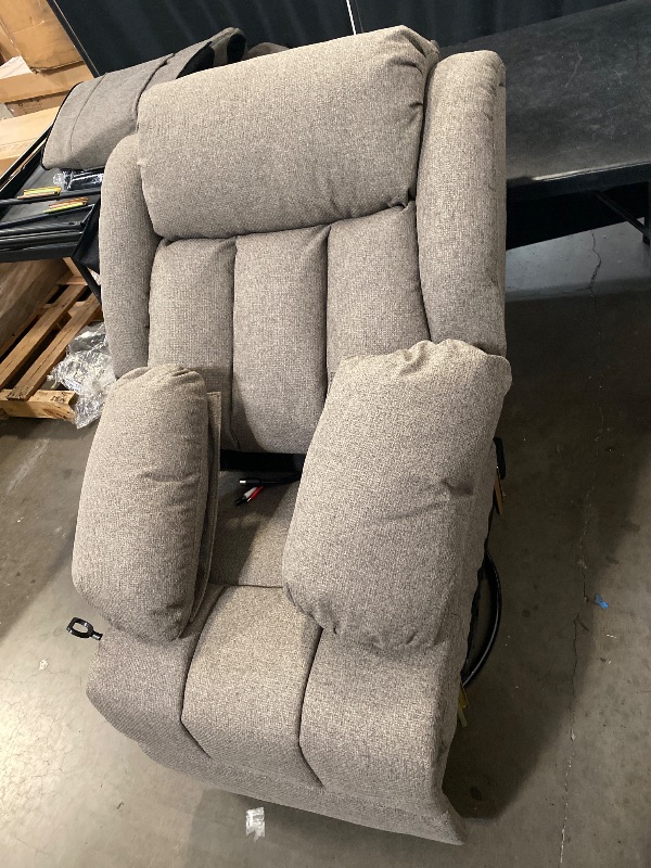 Photo 1 of Houston Upholstered Power Lift Recliner Grey