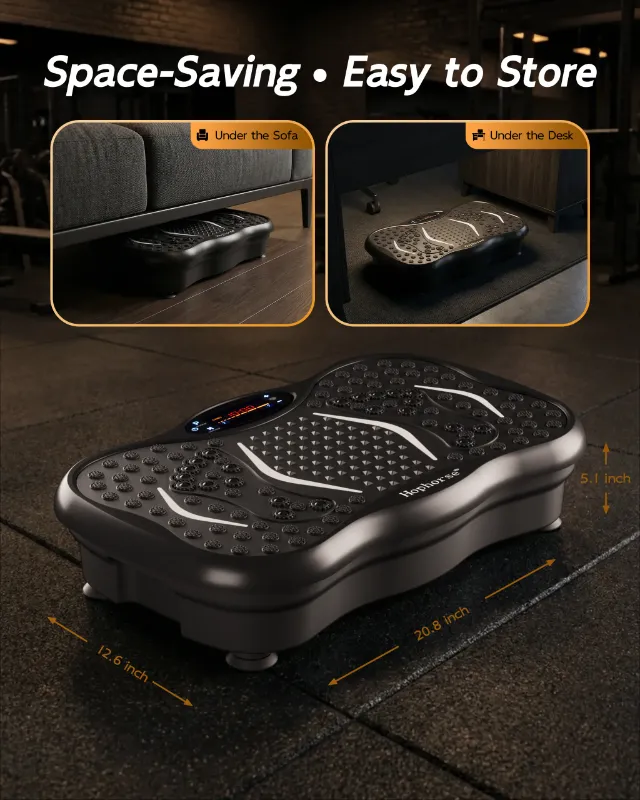 Photo 1 of HopHorse Adjustable Speed Vibration Plate – Quiet Home Exercise Equipment for Full Body Fitness, Multifunctional Walking Pad & Pedal Exerciser Alternative, Power Vibration Plates 