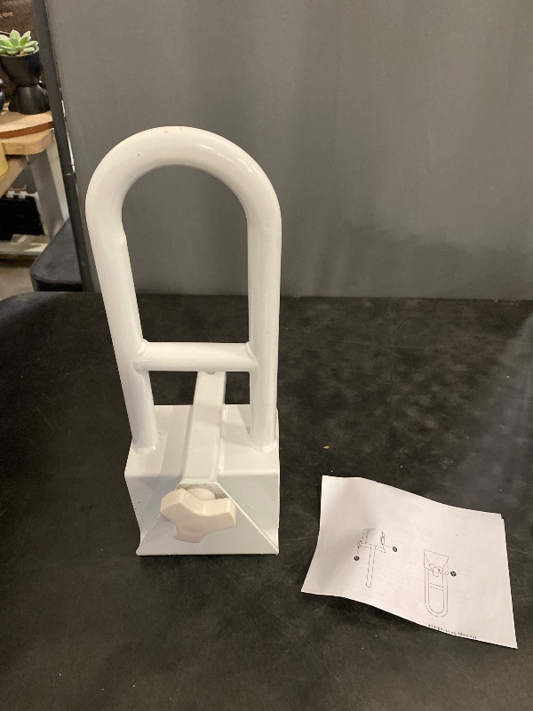 Photo 1 of Butizone Bathtub Safety Rail, Medical Adjustable Tub Grab Bar Handle Clamp Safety Handrail Support for Seniors and Elderly