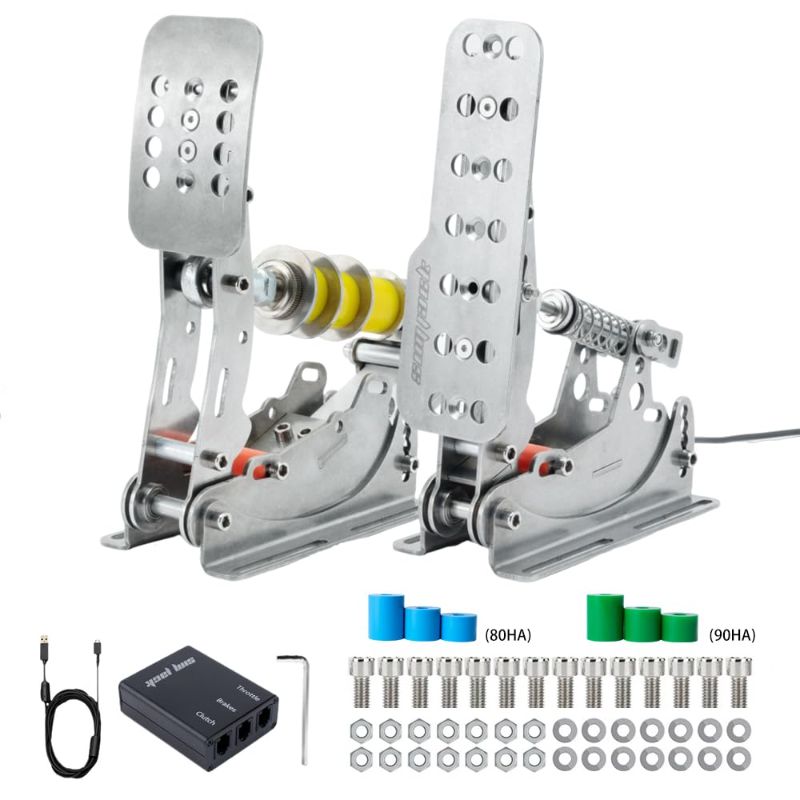 Photo 1 of Simjack UT Sim Racing Pedals 200KG Load Cell Brake Pedal PC Racing Simulator Pedals Pressure Sensor HE Hydraulic Pedal (UT-P2)