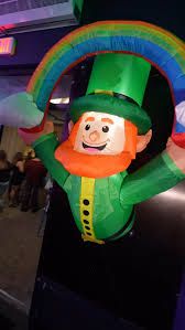 Photo 1 of 8 FT St Patricks Day Inflatables Outdoor Decorations Leprechaun in Pot of Gold
