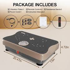 Photo 1 of Whole Body Vibration Platform Machine, Whole Body Vibrating Massager w/Loop Bands, for Weight Loss, Shaping, Wellness, Recovery