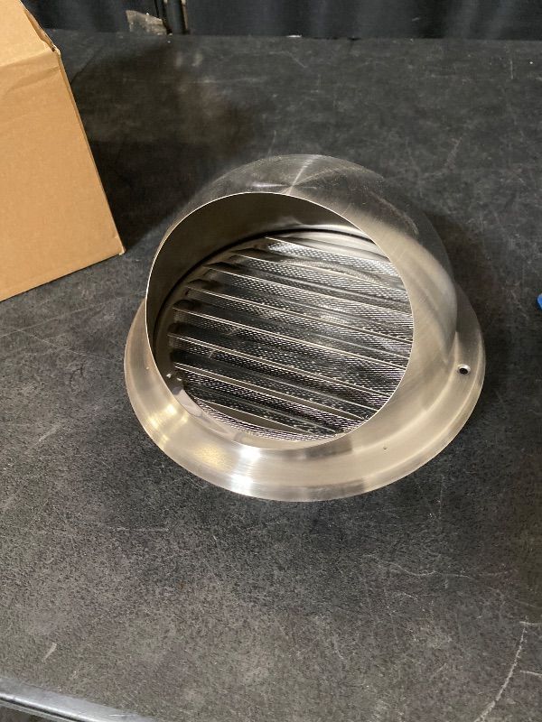 Photo 1 of 6 Inch Dryer Vent Cover Metal Stainless Steel Round Wall Vent Outside Caps for Exhaust Airventilation HVAC System Outlet