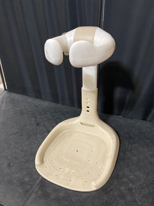 Photo 1 of Baby Bath Stand with Adjustable 5 Levels – Foldable Infant Bath Seat for 6+ Months, Non-Slip & Easy-Clean Design, Travel-Friendly Cream Bath Support (No Assembly, Space-Saving)