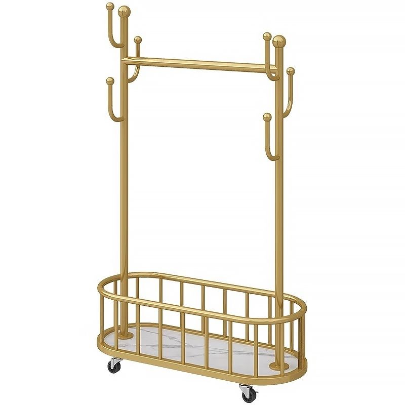 Photo 1 of Clothes Rack with Wheels 24x13x68 in, Garment Rack Heavy Duty, Rolling Metal Clothing Rack, Coat Rack for Hanging Clothes, Multi Purpose Organiser Clothes Rail, Bedroom Hanging Rail