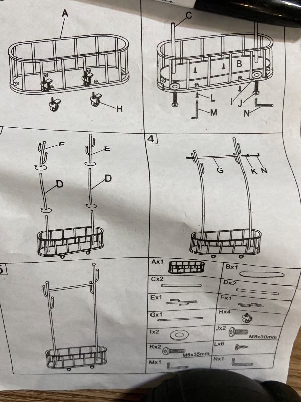 Photo 1 of Clothes Rack with Wheels 24x13x68 in, Garment Rack Heavy Duty, Rolling Metal Clothing Rack, Coat Rack for Hanging Clothes, Multi Purpose Organiser Clothes Rail, Bedroom Hanging Rail