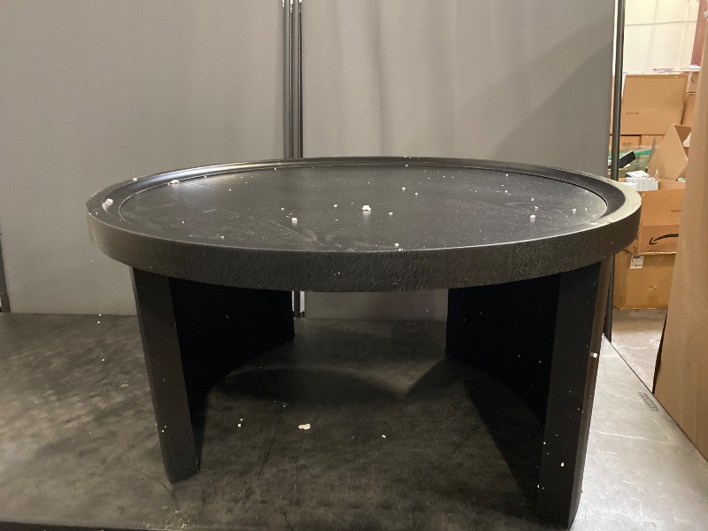 Photo 1 of Round Nesting Coffee Table, Black Coffee Table, 31.5" Large & 18" ..Large table only