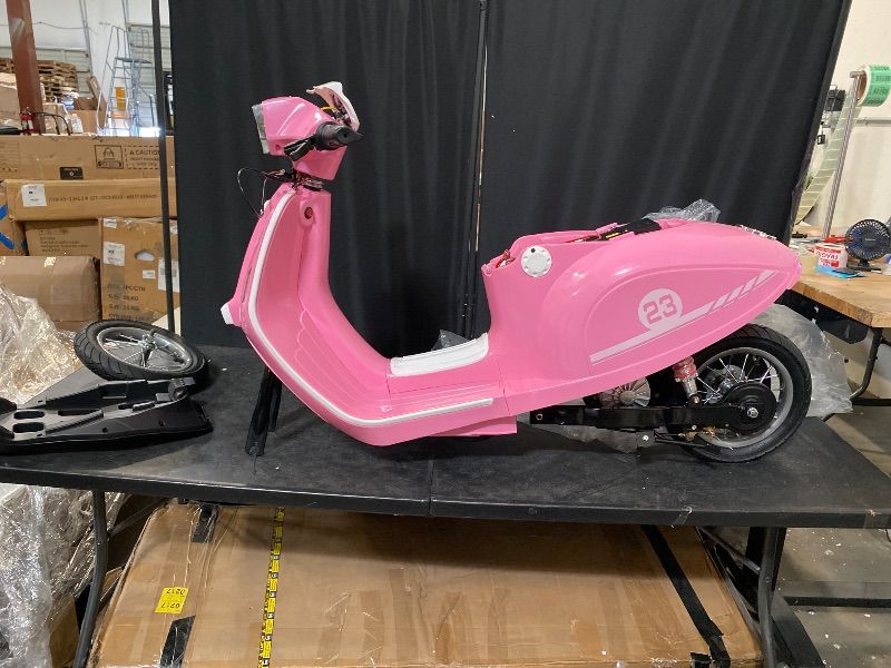Photo 1 of Kids Motorcycle, 2 Wheel Electric Motorcycle for Girls Ages 8-12, 24V Ride on Toys with Music, Story, Headlight, 3 Speed Options, Up to 60min Ride Time, for Riders up to 143 lbs, Easy Assemble, Pink