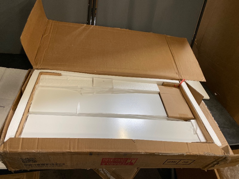 Photo 1 of Carsoli Rectangle 36" Frameless Surface-Mount/Recessed LED Lighted Bathroom Medicine Cabinet
