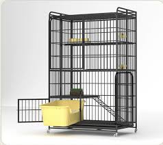 Photo 1 of Multi-Layer Cat Cage Cat Villa Indoor Outdoor Metal Assembling Iron Dog House Pet Cage