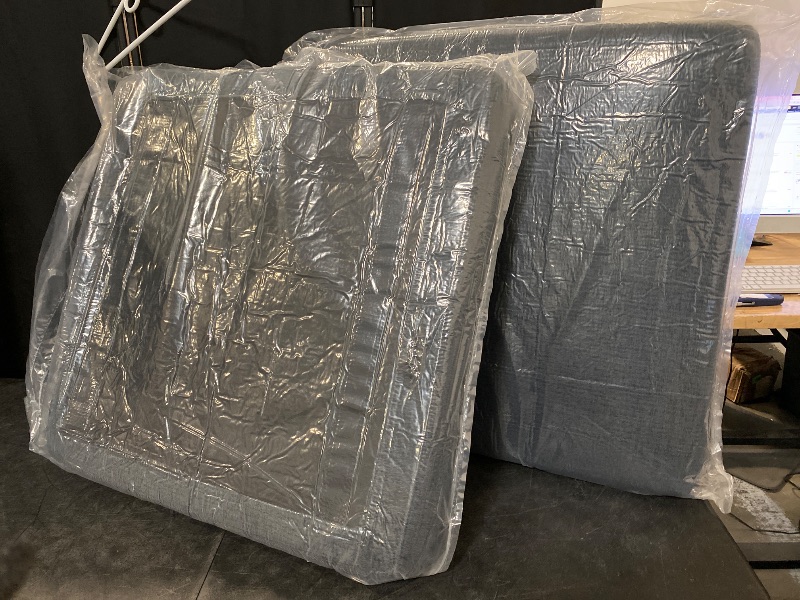 Photo 1 of 2 ft.H.VERSAILTEX Super Stretch Individual Seat Sofa Covers Slipcover Sets Thick Jacquard Textured Twill Fabric (2 Piece Large Sofa Cushion Covers, Dove)