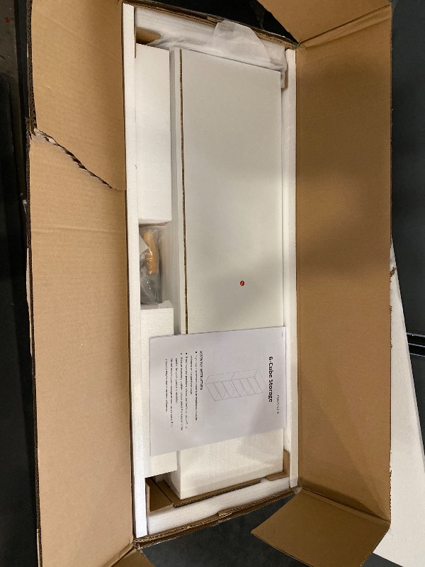 Photo 1 of white 6 cube storage 27 inches tall