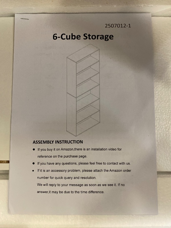 Photo 1 of white 6 cube storage 27 inches tall