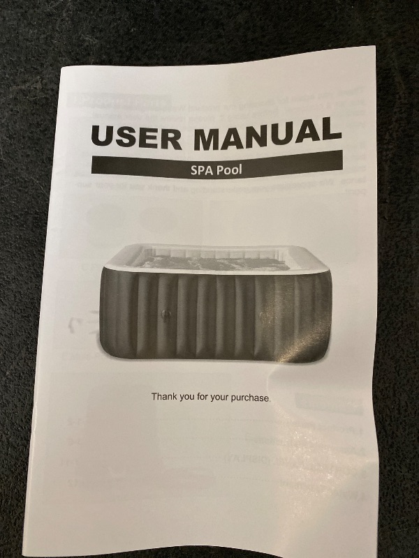Photo 1 of ****DAMAGED******READ CLERK COMMENTS**
LILYPELLE 4-6 Person Inflatable Hot Tub, Square Portable Hot Tub with 130 Bubble Jets, Large Outdoor Spa Bathtub Set with Heater Pump, Filter and Insulated Cover, 73" X 73" X 25"