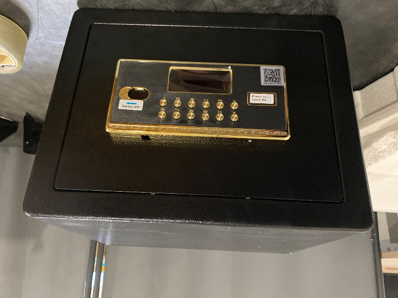Photo 1 of Anti-Theft Digital Safe Box with Fireproof Waterproof Bag, LED Light & Alarm System - Security Safe with Adjustable Shelf for Jewelry, Cash - for Home, Office,