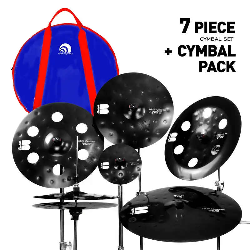 Photo 1 of The Black Devil 900 Series-7pc Cymbal Set 20'' 18'' 16'' 14'' 8'' W/Bag