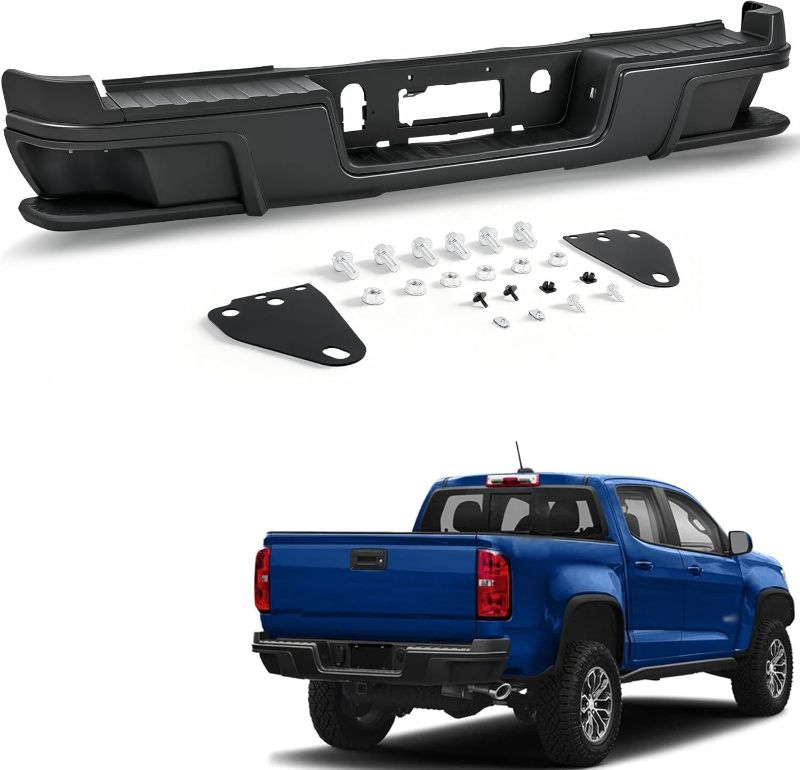 Photo 1 of VRC Rear Bumper Assembly Compatible with 2015-2022 Chevy Colorado & 2015-2022 GMC Canyon 15-22,Back Bumper Steel Black,GM1103180,Replacement Without Sensor Holes (Black)
Brand: VRC