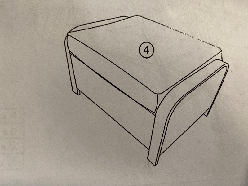 Photo 1 of Home Folding Storage Ottoman with Legs, Upholstered, Strong and Sturdy, Foot Stool Sofa Stool(Biege)