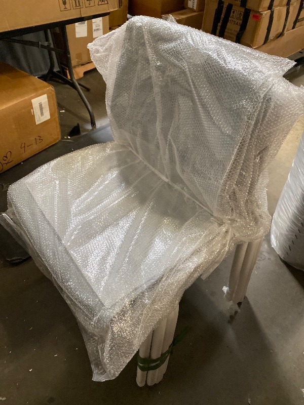 Photo 1 of Sidanli Waiting Room Chairs Set of 4, Grey Stack Chairs with Back, Stacking Chairs with Metal Legs