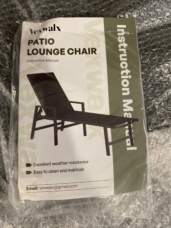 Photo 1 of 2 Pieces Set Patio Lounge Chair, Textilene Aluminum Pool Lounge Chair Set, Patio Chaise Lounges with Armrests for Patio Backyard Porch Garden Poolside