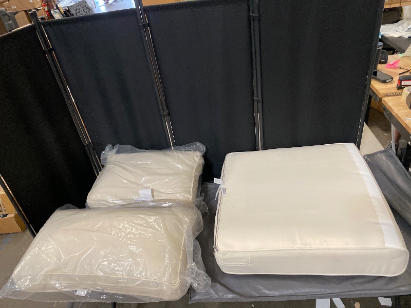 Photo 1 of 2n Outer Beige Pillows with couch cushion W/ gray cover