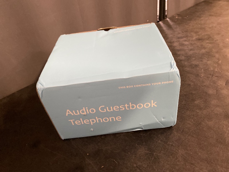 Photo 1 of Audio Guest Book Wedding Phone, Record Customized Audio Message with Guest Book Retro Phone Audio GuestBook for Wedding Birthday Party Confession, White
