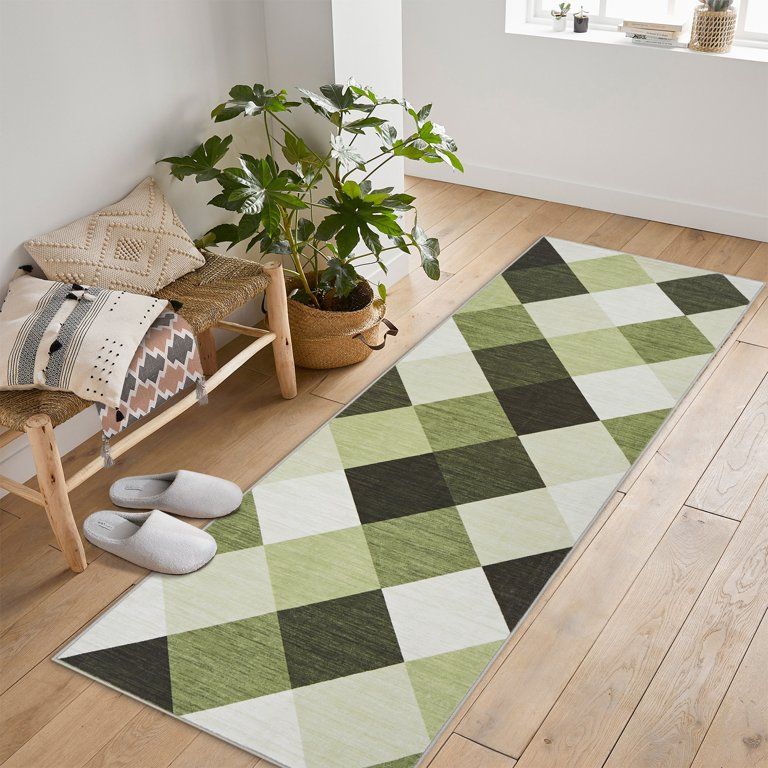 Photo 1 of 5ft 11 inch Yesfashion Area Rug for Living Room Modern Washable Soft Large Abstract Rugs, Non-Slip Low Pile Carpet for Bedroom Dining Room Home Office