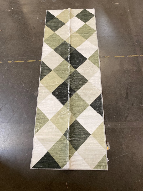 Photo 1 of 5ft 11 inch Yesfashion Area Rug for Living Room Modern Washable Soft Large Abstract Rugs, Non-Slip Low Pile Carpet for Bedroom Dining Room Home Office