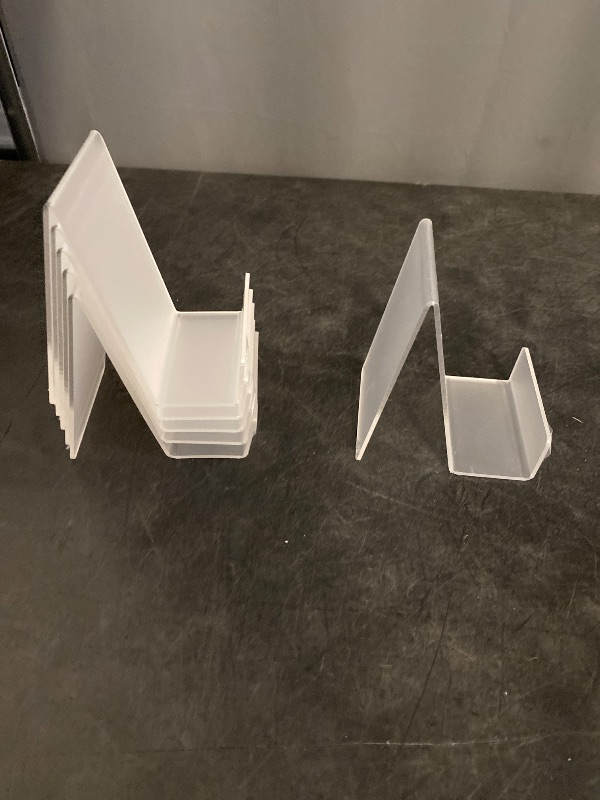 Photo 1 of Acrylic Stand for Displaying Acrylic Display Stands, 8 Pieces, Acrylic Display Stand, Clear