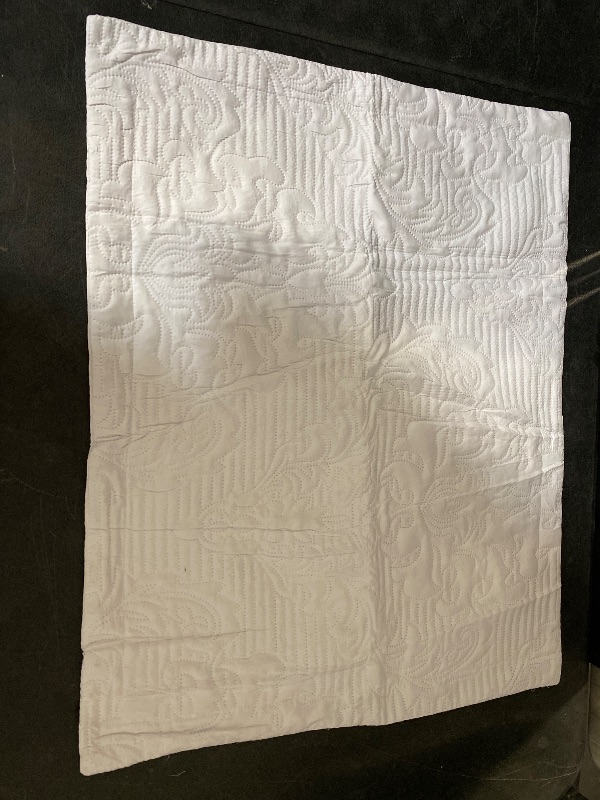 View 5 of California King Vintage Floral Comforter Set 100% Cotton White Bed Quilt Set Home Bedding Set with 2 Matching Pillow Shams