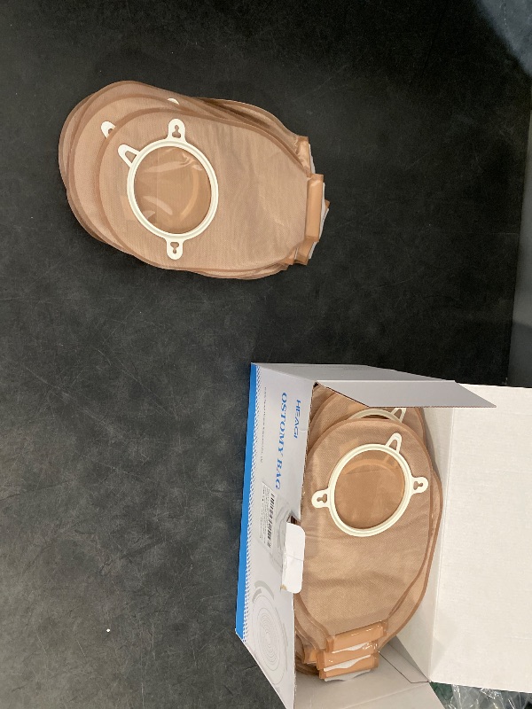 Photo 1 of 40 PCS Ostomy Bags,Colostomy Supplies,Two Piece Drainable Ostomy Pouch for Ileostomy Stoma Care, Cut-to-Fit (15pcs Bags+6pcs Barrier)