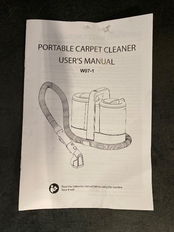 Photo 1 of Portable Carpet Cleaner Machine 11Kpa Suction Upholstery Deep Cleaner,Deep Pet Stain Remover,Perfect for Pets, Carpet, Area Rugs, Couches, Upholstery, Cars & More