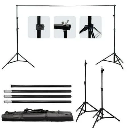 Photo 1 of Background Support Stand Photo Backdrop Crossbar Kit Lighting Studio Tripod Se