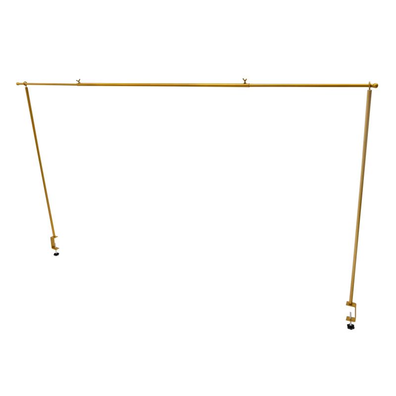 Photo 1 of 41.5 x 15 x 6 in. Gold Adjustable Metal Table Arch Stand Dining Room Party Birthday Table Decorative Stand