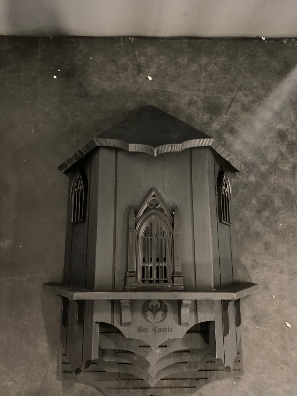 Photo 1 of  Extra Large Wooden Castle Bat Houses for Outside Bat Box for Outdoors - Four Chamber Box Perfectly Designed to Attract Bats - Durable and Easy to Hang(Bat House ? XL Black)