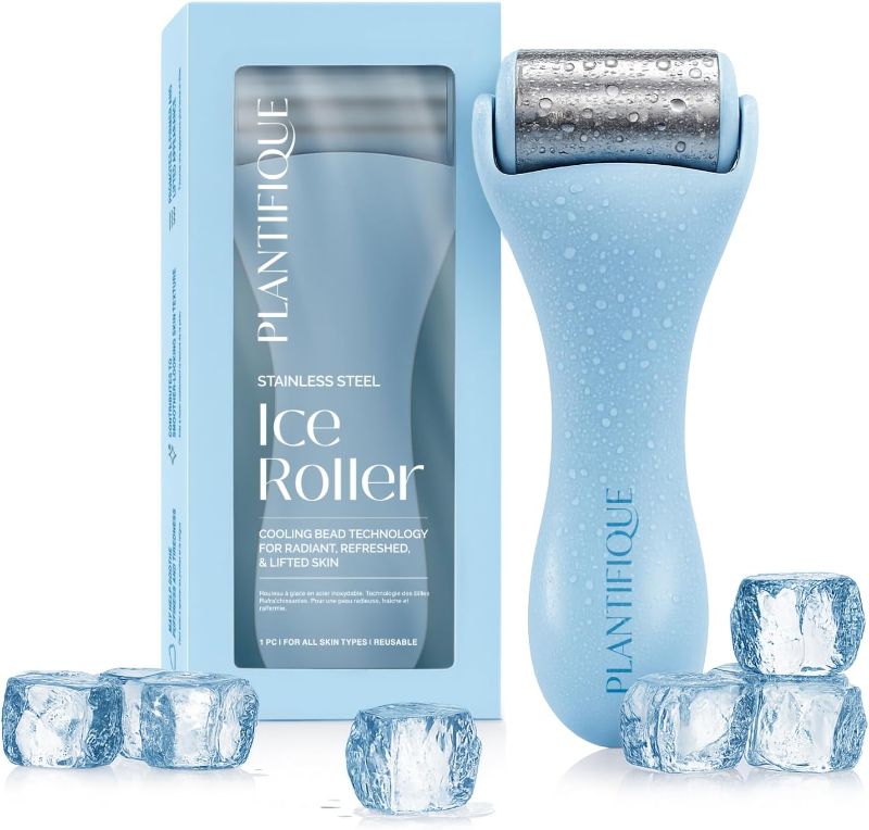 Photo 1 of PLANTIFIQUE Ice Roller for Face - Stainless Steel Cooling Eye Roller - Reduce Puffiness, Improve Lymphatic Drainage & Soothe Skin