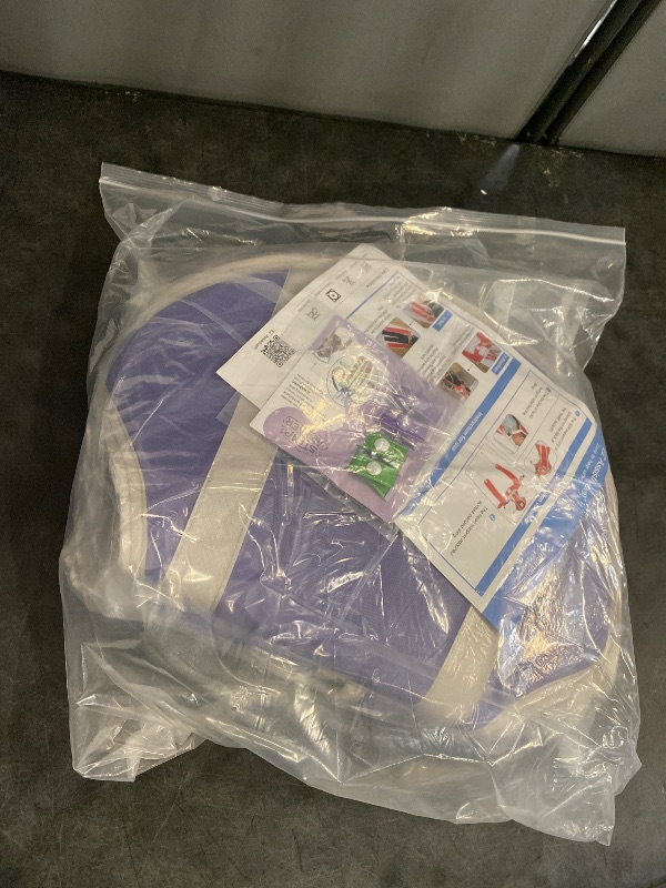 Photo 1 of EZ Assistive Patient Lift Sling, Medical Commode Patient Lift Aid Transfer Sling for Elderly, Patient Lifts for Home use,Divided Toileting Sling, 500lbs (Medium-Purple with Head Support)