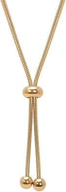 Photo 1 of Jude Jewelers Stainless Steel Beaded Adjustable Long Tassel Dress Sweater Chain Necklace