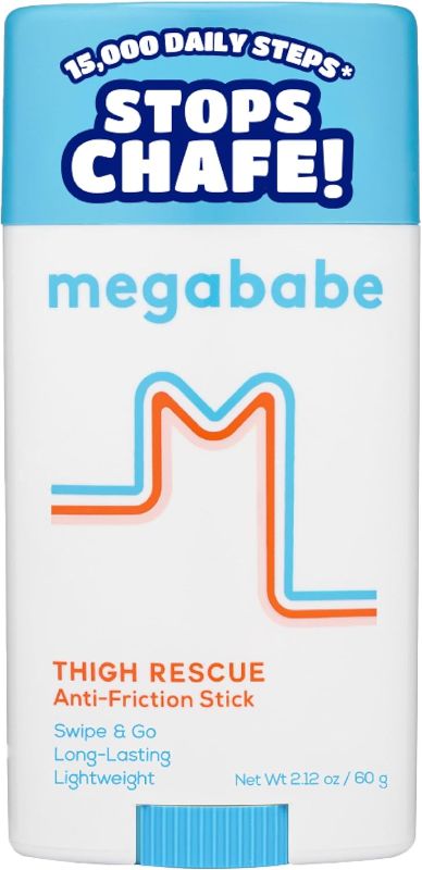 Photo 1 of Megababe Thigh Rescue Anti-Chafe Stick | Prevents Skin Chafe & Irritation | Thighs, arms, Bra-Lines & More