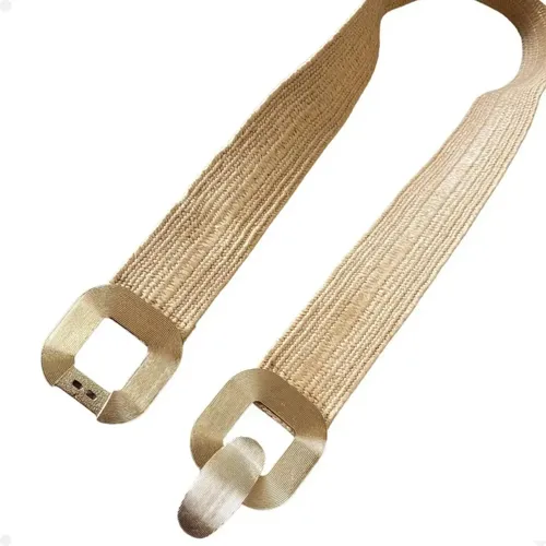 Photo 1 of Lady Bohemian Style Waist Belt Gold Buckle Decors Braided Belt for Banquets Dress Women Beach Getaways Waist Belt