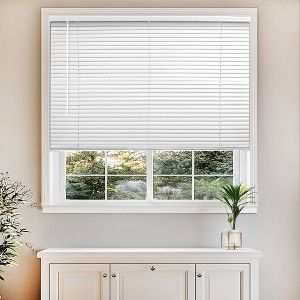 Photo 1 of 22"x60"  Light Filtering Vinyl Mini Blind White