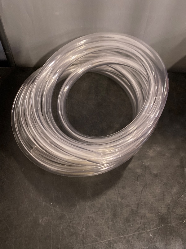 Photo 1 of Clear Vinyl Tubing Flexible PVC Tubing Food Grade.for Home Brewing, Beer Line, Aquaponics versatility and the ability to be used in a wide range of applications.