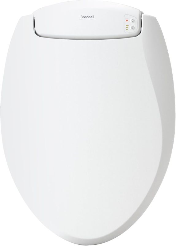 Photo 1 of Brondell LumaWarm Heated Nightlight Elongated Toilet Seat, White