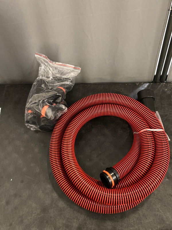 Photo 1 of 11FT 4" Shop Vac Hose with 6 Adapter Attachments,Fits 1-1/4" Vacuum Cleaner Hose,Multi-Size Fittings 0.9" to 1-3/4",Universal Shop Vac Accessories (Please Confirm Hose Size Compatibility)