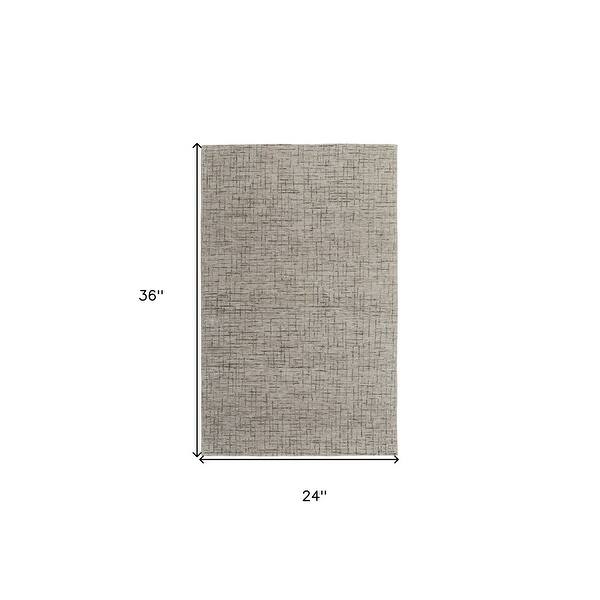 Photo 1 of 36 x 24  Casual Style Rectangle Rug with Solid Color Pattern 