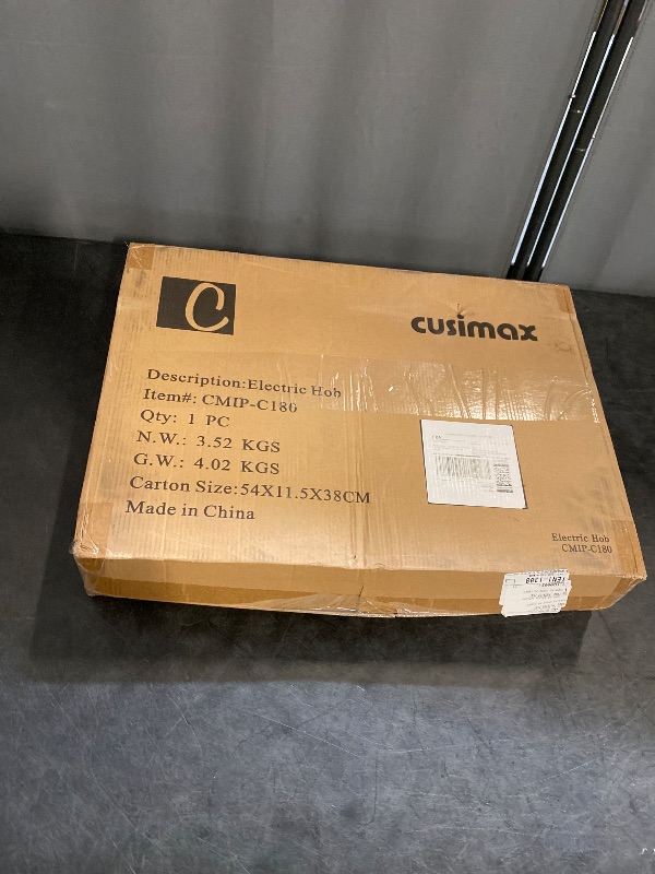Photo 1 of CUSIMAX Hot Plate, 1800W Electric Burner Double Hot Plate for Cooking Countertop Burner with Adjustable Temperature Control, Portable Electric Cast Iron Hot Plates Cooktop, Easy to Clean, Black