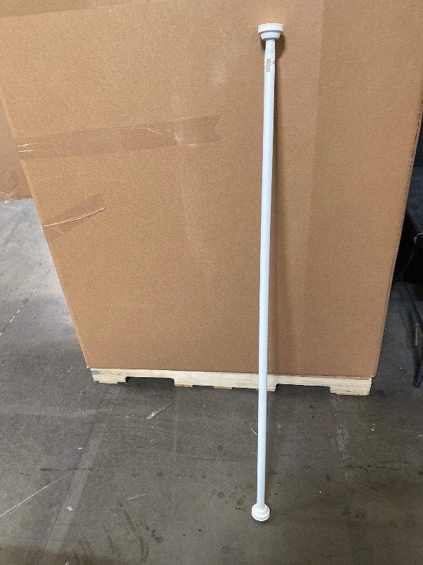 Photo 1 of 4 Ft Long white extendable shower Rod
