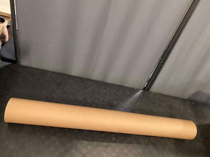 Photo 1 of 36" x 100' Brown Kraft Paper Roll Bulletin Board Wrapping Craft Paper Roll
