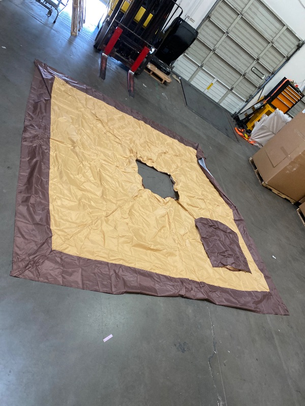 Photo 1 of (Canopy ONLY) Suntime 12 x 12 Instant Pop Up Solar Light Screen Canopy Tent Cover, Brown